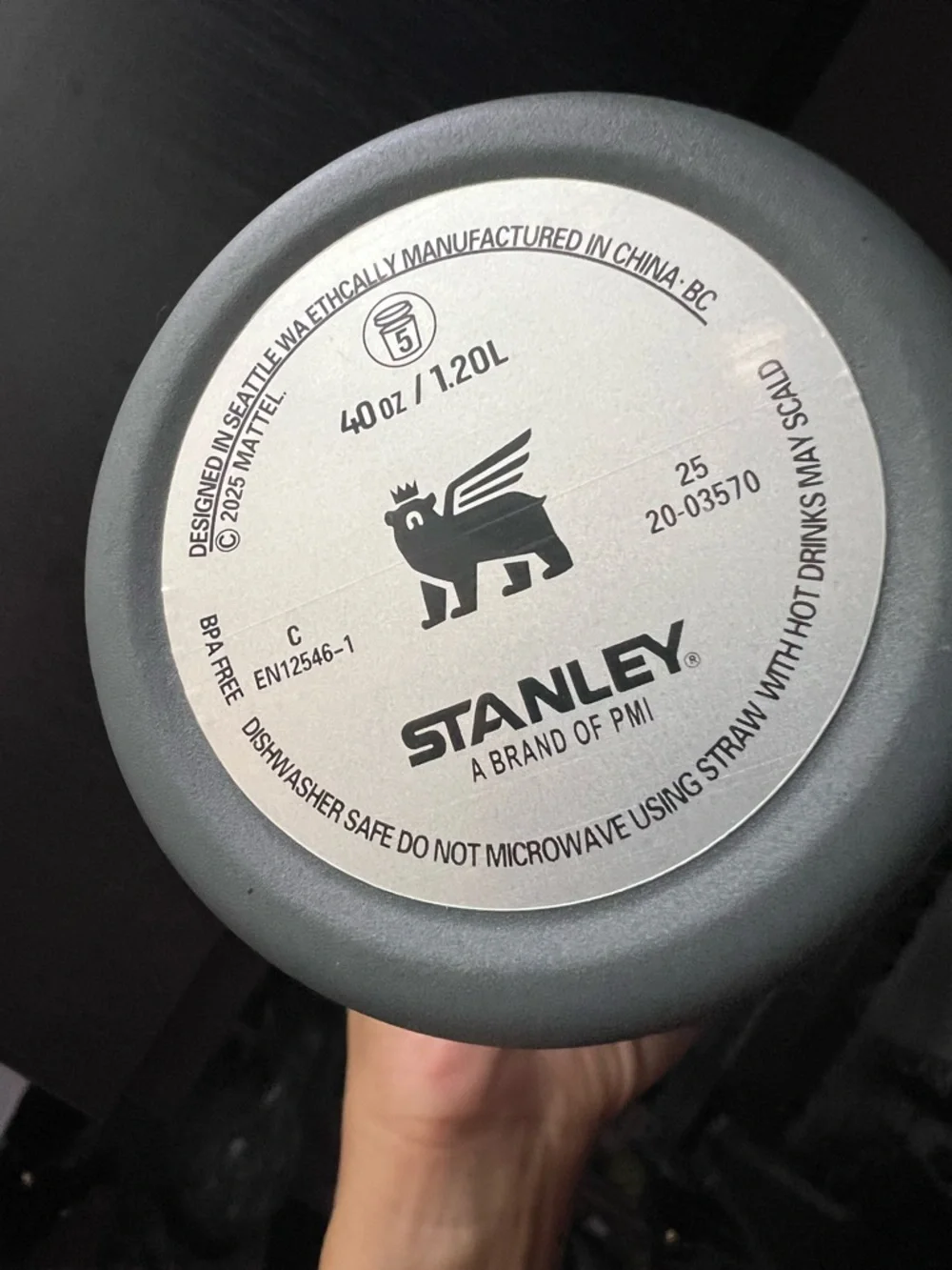 Stanley Gray Labubu Quencher Tumbler 40 ounces - Picture 7 of 9